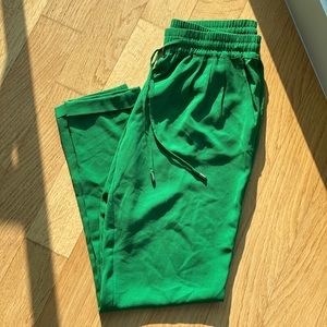 Zara Emerald Green Flowy Pants